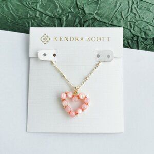 Kendra Scott Ashton Heart Gold Blush Ivory Mother-of-Pearl Short Necklace 🎉